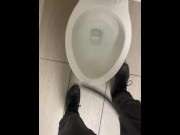 Preview 2 of Taking a loud piss at a public Walmart desperate moanIng felt fucking good