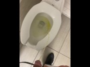 Preview 4 of Taking a loud piss at a public Walmart desperate moanIng felt fucking good