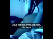 Preview 1 of Cheating girlfriend doesn't have enough money to pay for the weed from her dealer