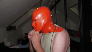Heavy Bondage Face Mask made of heavy rubber