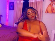 Preview 1 of Ebony BBW Trina Foxx Has Huge Orgasm, Big beautiful ebony ass