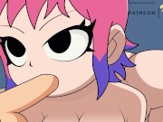 Preview 4 of Scott Pilgrim anime hentai Ramona Flowers Blowjob