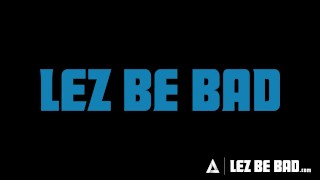LEZ BE BAD - Horny Adria Rae Caught BFF's GF Jewelz Blu Wearing A BIG STRAP-ON & Wants A ROUGH Taste