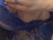 Preview 6 of Huge Natural Soft British Boobs and Nipple Pinch Vocal Goddess | Audio Jerk Off Instructions Tease