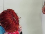 Preview 1 of Pretty redhead drilled from both ends