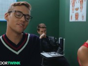 Preview 2 of Cute College Twinks Have Fuck Fest wt Tatted Teacher - NextDoorTwink