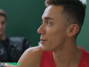 Preview 4 of Cute College Twinks Have Fuck Fest wt Tatted Teacher - NextDoorTwink
