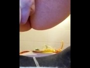 Preview 3 of MissLexiLoup trans female tight Rectums ass fucking butthole entry intense anal toy in rear chute A