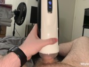 Preview 3 of Yummy Cock CREAMPIED Automatic Pussy Stroker!!!!