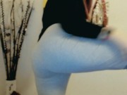 Preview 1 of Italian girl farts under her gym pants