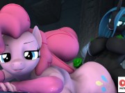 Preview 2 of Futa Pinkie Pie Hard Fucking And Getting Creampie | Futanari Furry My little Pony Animation 4k 60fp