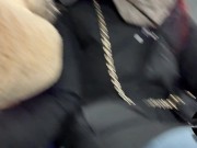 Preview 4 of Quick saw with cum in mouth between train seats