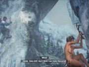 Preview 5 of Rise Of The Tomb Raider Nude Mod installed Game Play [Part 01] Adult game Play