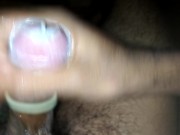 Preview 6 of Step Mom Busts Step Son condom Masturbating And Makes Him Cum In