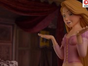 Preview 1 of Rapunzel Hetai Story Playing With Feet | Hottest Rapunzel Hentai Animation 4k 60fps