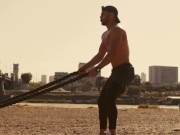 Preview 5 of Muscle's man play on the beach