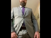 Preview 2 of Rex Mathews Business Suit Strip to Lick Cum Off Toilet Seat