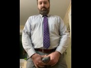 Preview 4 of Rex Mathews Business Suit Strip to Lick Cum Off Toilet Seat