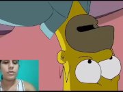 Preview 2 of Marge and Homer Simpson Hot Fucking and Facial uncensored hentai