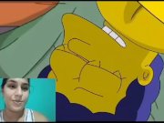 Preview 3 of Marge and Homer Simpson Hot Fucking and Facial uncensored hentai