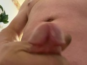 Preview 1 of Daddy Big Cock Gooner Blows Cumshot on His Phone