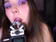 Preview 1 of ASMR cum in my mouth