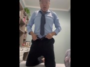 Preview 1 of A Chinese man take off his suit