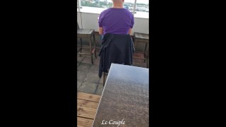 Hotwife couple asked stranger guy from hotel bar to join with them for a threesome