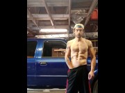 Preview 1 of Hot juicy cumshot in the garage