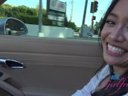 Preview 3 of Jade Kimiko on a ride getting her pussy touched and giving head (roadhead POV)