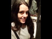 Preview 1 of Hairy Piss Fart @ 44 Seconds Public Restroom Urination Farting Girl Pissing Toilet Crazy Slut fetish