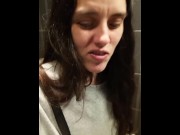 Preview 2 of Hairy Piss Fart @ 44 Seconds Public Restroom Urination Farting Girl Pissing Toilet Crazy Slut fetish