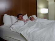 Preview 4 of Blonde Stepmom and Stepson Share Hotel Bed