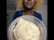 Preview 2 of Mukbang Fetish : Eating Mashed Potatoes *Eating Sounds & Nasty Chewing* (TGIF Fridays)