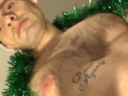Preview 4 of Merry Xmas from hairy daddy and uncut cock