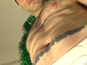 Preview 5 of Merry Xmas from hairy daddy and uncut cock