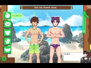 Preview 3 of Gameplay - Yoichi fucking on the beach - HentaiGameYaoi