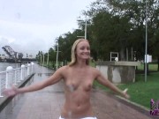Preview 2 of Blonde Cutie Is Naked In Downtown Tampa