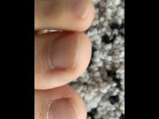 Preview 6 of Extremely close view for my natural toenails