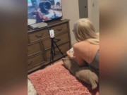 Preview 1 of blonde gamergirl girl gets fucked while playing COD!