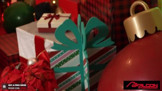 FalconStudios - Santa's Dirty Little Slut Jock Elves Are Spitroasting Hard