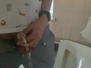 Preview 4 of The guy quickly ran to piss in the toilet