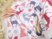 Preview 4 of Hot Teacher will make you CUM fast - (Christmas Try On Haul)
