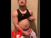 Preview 4 of Kisser lopez - Masturbation on Public Restroom | CR Fun