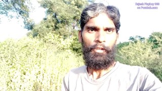 Beard men Rajesh Playboy 993 masturbating outdoor in the jungle, public and cumming huge cum load