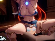 Preview 5 of Nilou rides A Hilichurl Genshin Impact Hentai Dance 3D sex Porn