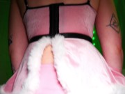 Preview 1 of Daddy Spanks Naughty Fae Lux and Then She Was Nice & Got Her Big, Hard Christmas Present