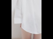 Preview 6 of Japanese small tits virgin girl. Strip the thong under the shirt and masturbate the clitoris.
