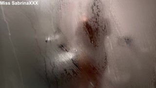 beauty masturbate to orgasm in the bathroom while no one at home