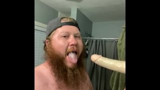 Gay bro Deepthroat training